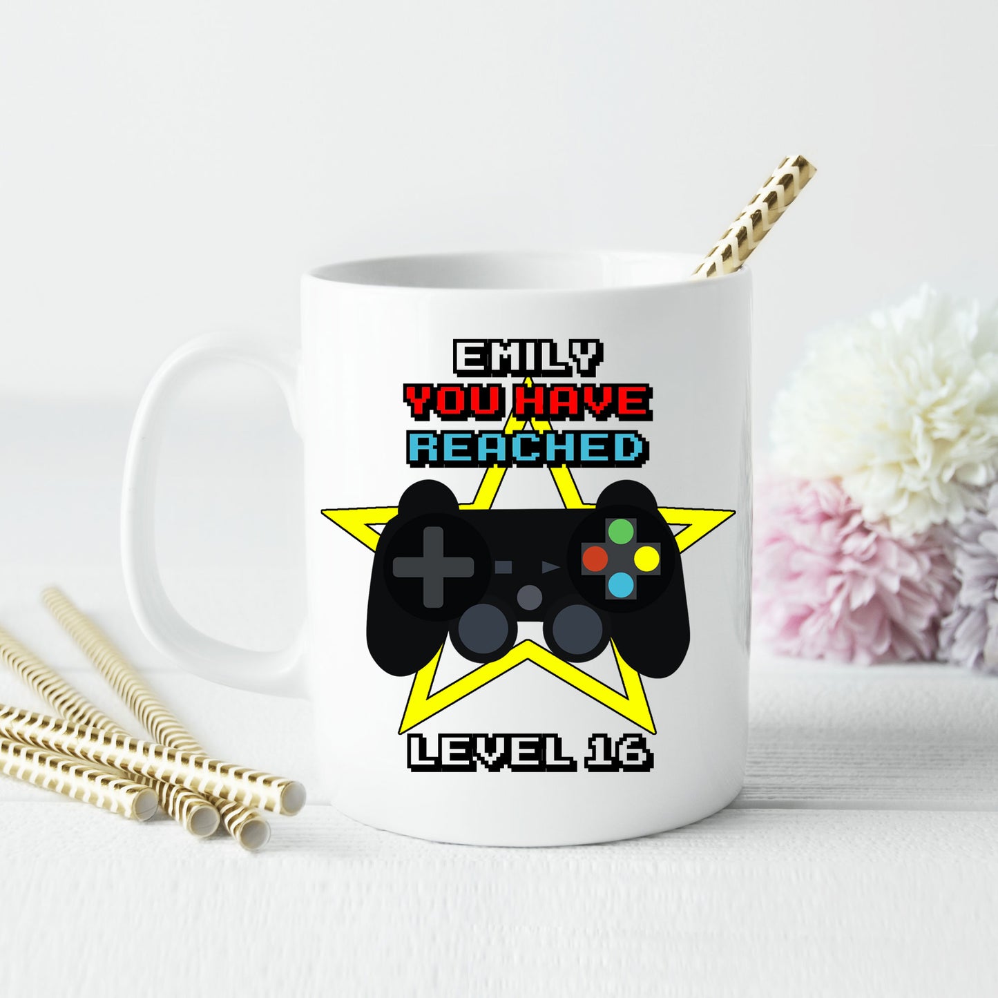 Personalised gaming mug Gift Set For Gamers Birthday