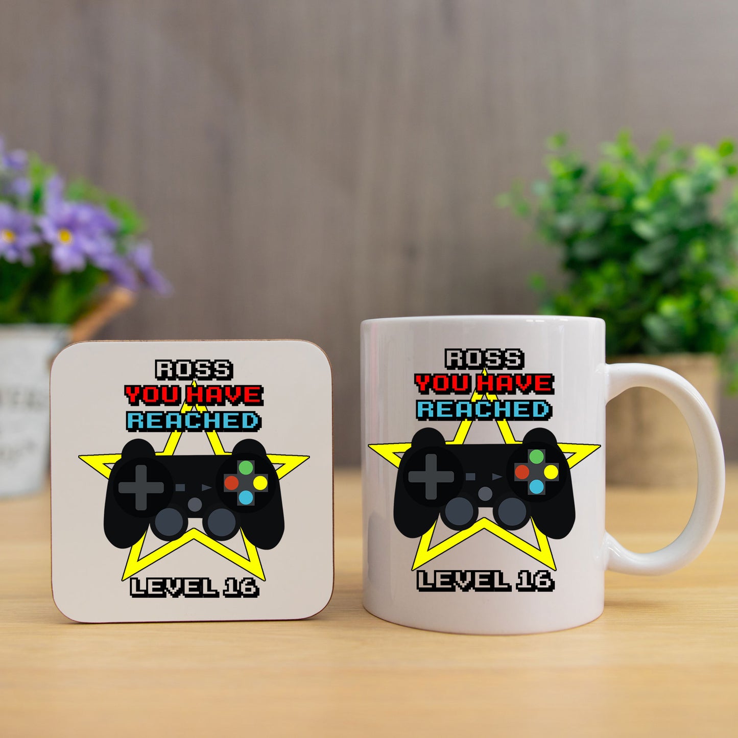 Personalised gaming mug Gift Set For Gamers Birthday