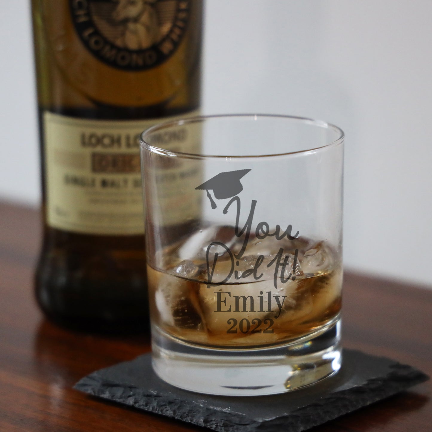 Personalised Engraved Graduation Whisky Glass