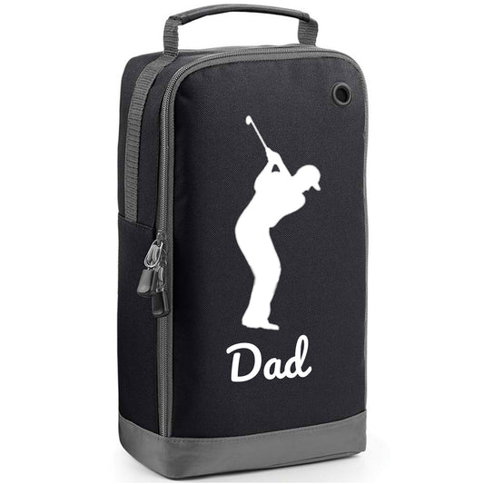 Personalised Golf Shoe Bag with Male Golfer & Name or Initials  - Always Looking Good -   