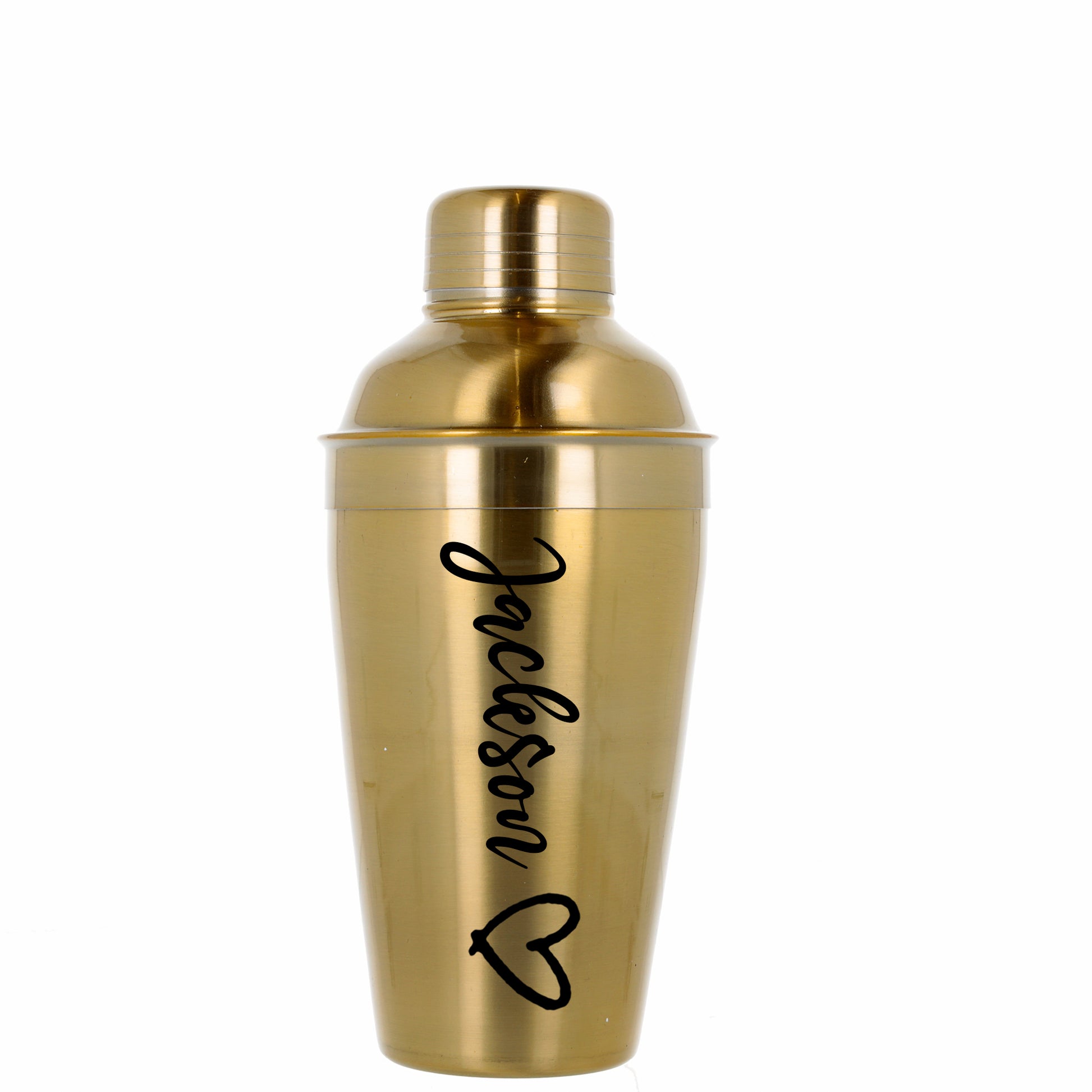 Personalised Gold Cocktail Shaker Set With Martini Glass & Shot Glass Gift Set  - Always Looking Good - Shaker Only  