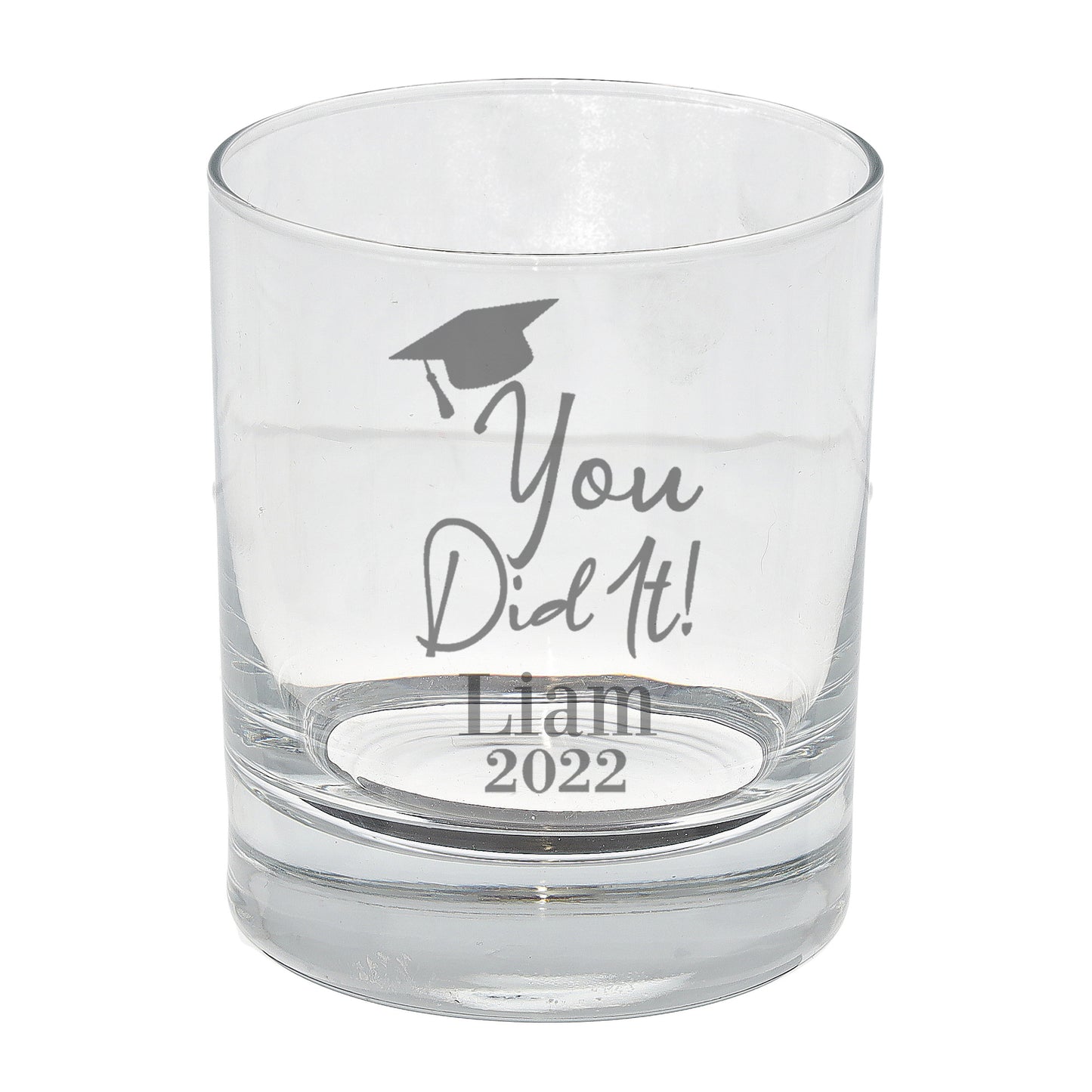 Personalised Engraved Graduation Whisky Glass