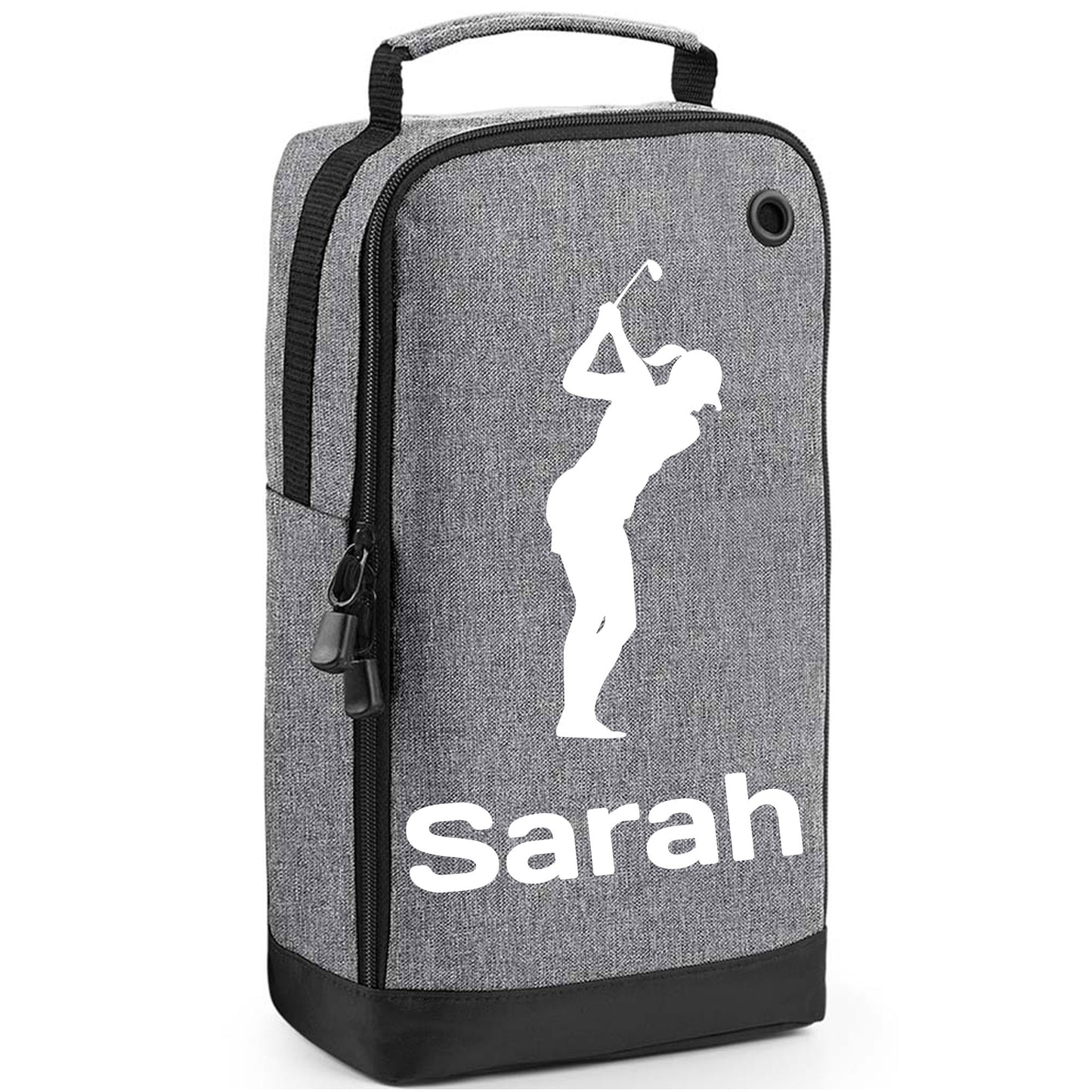 Personalised Golf Shoe Bag with Female Golfer & Name or Initials  - Always Looking Good -   