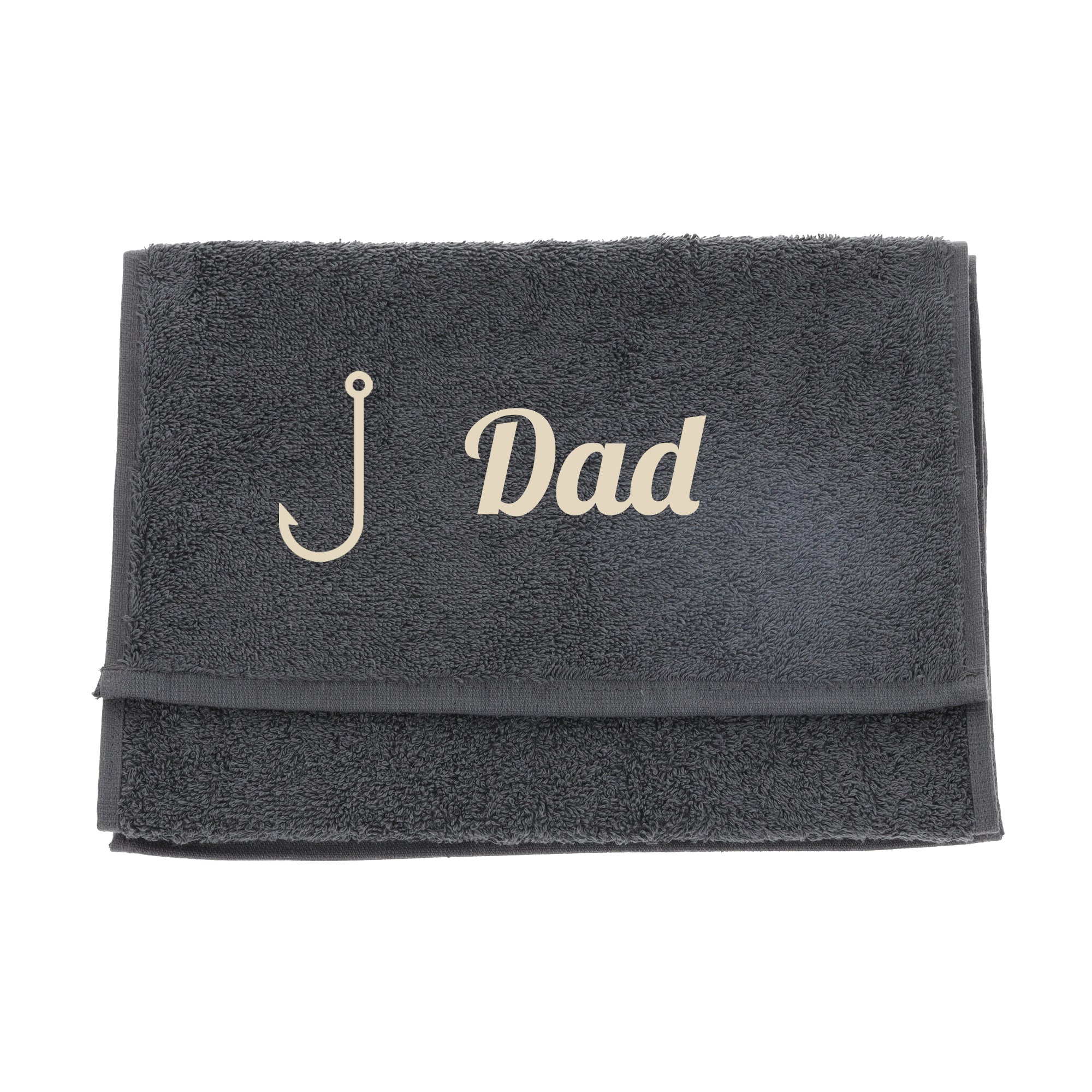 Personalised Embroidered Fishing Towel Ideal Gift For Him Always