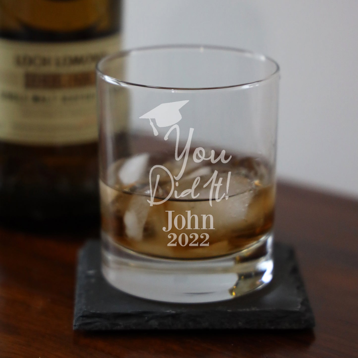 Personalised Engraved Graduation Whisky Glass