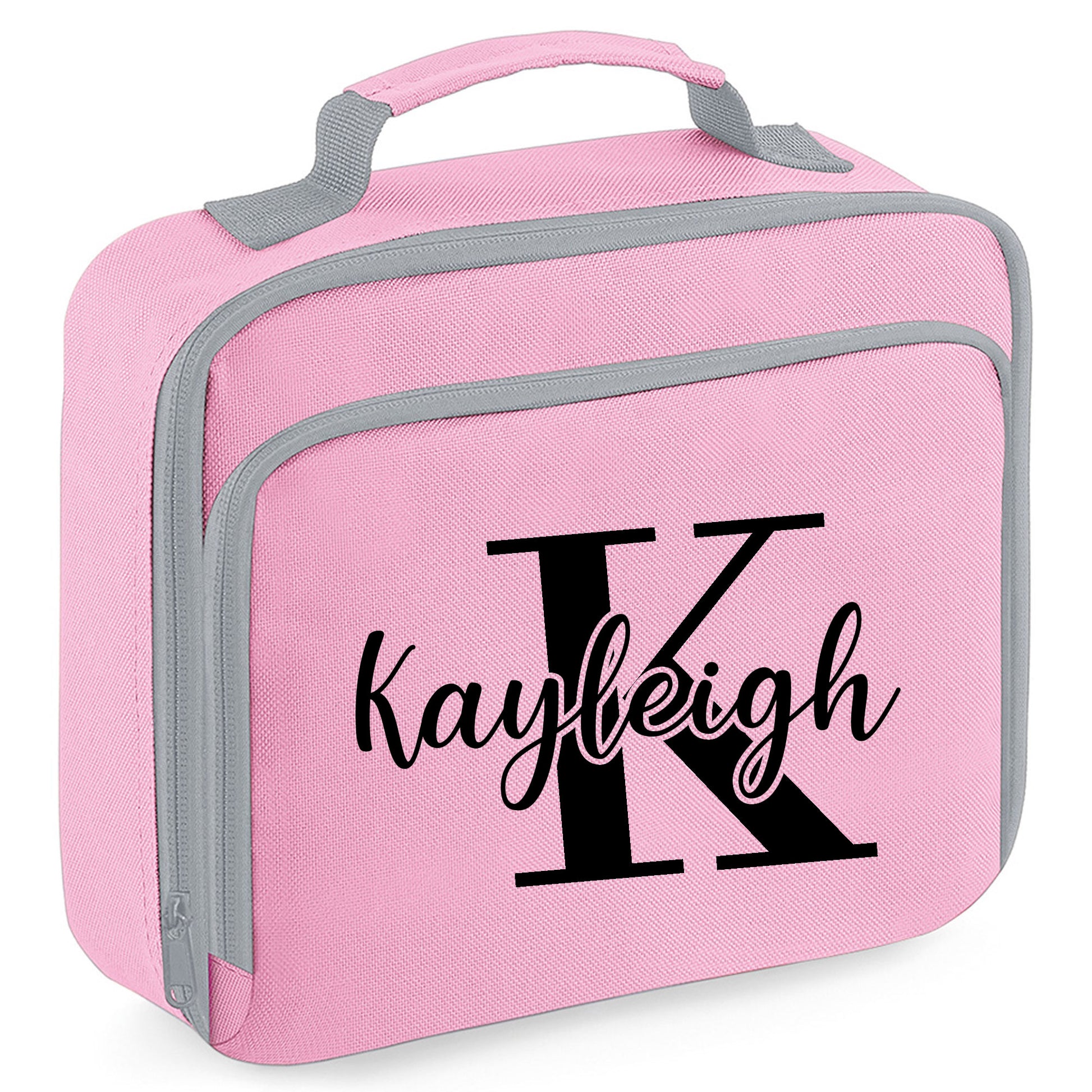Personalised Lunch Bag with Name Childs School Lunch Box  - Always Looking Good - Pink  