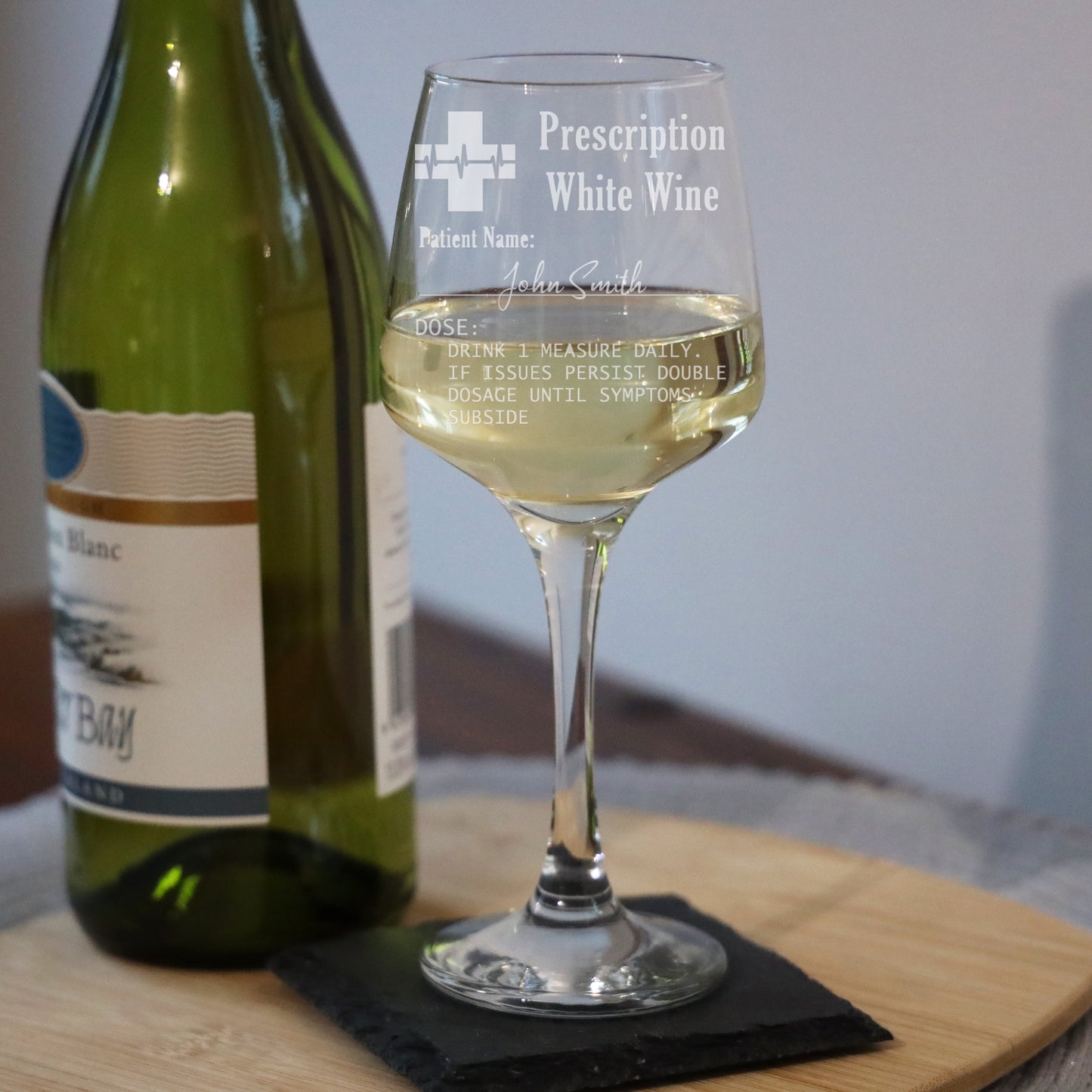 Personalised Engraved Prescription Wine Glass Gift