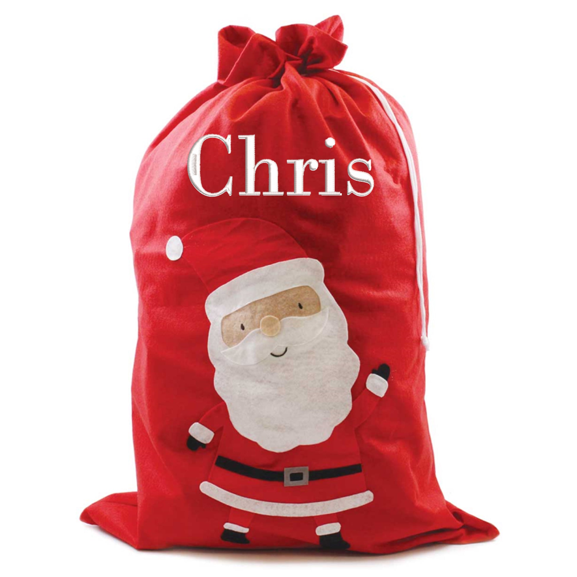 Personalised Embroidered Large or Small Santa Sack  - Always Looking Good - Small  