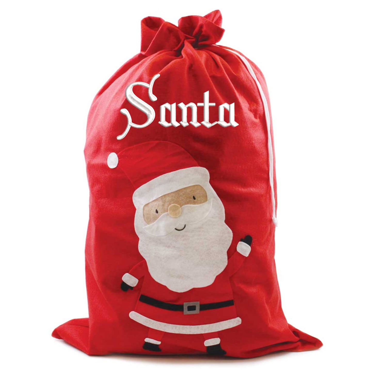 Personalised Embroidered Large or Small Santa Sack  - Always Looking Good -   