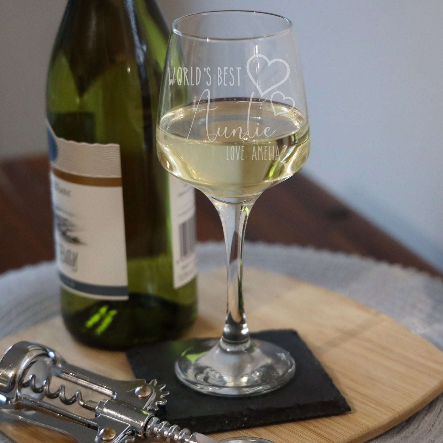 Personalised Engraved World's Best Wine Glass