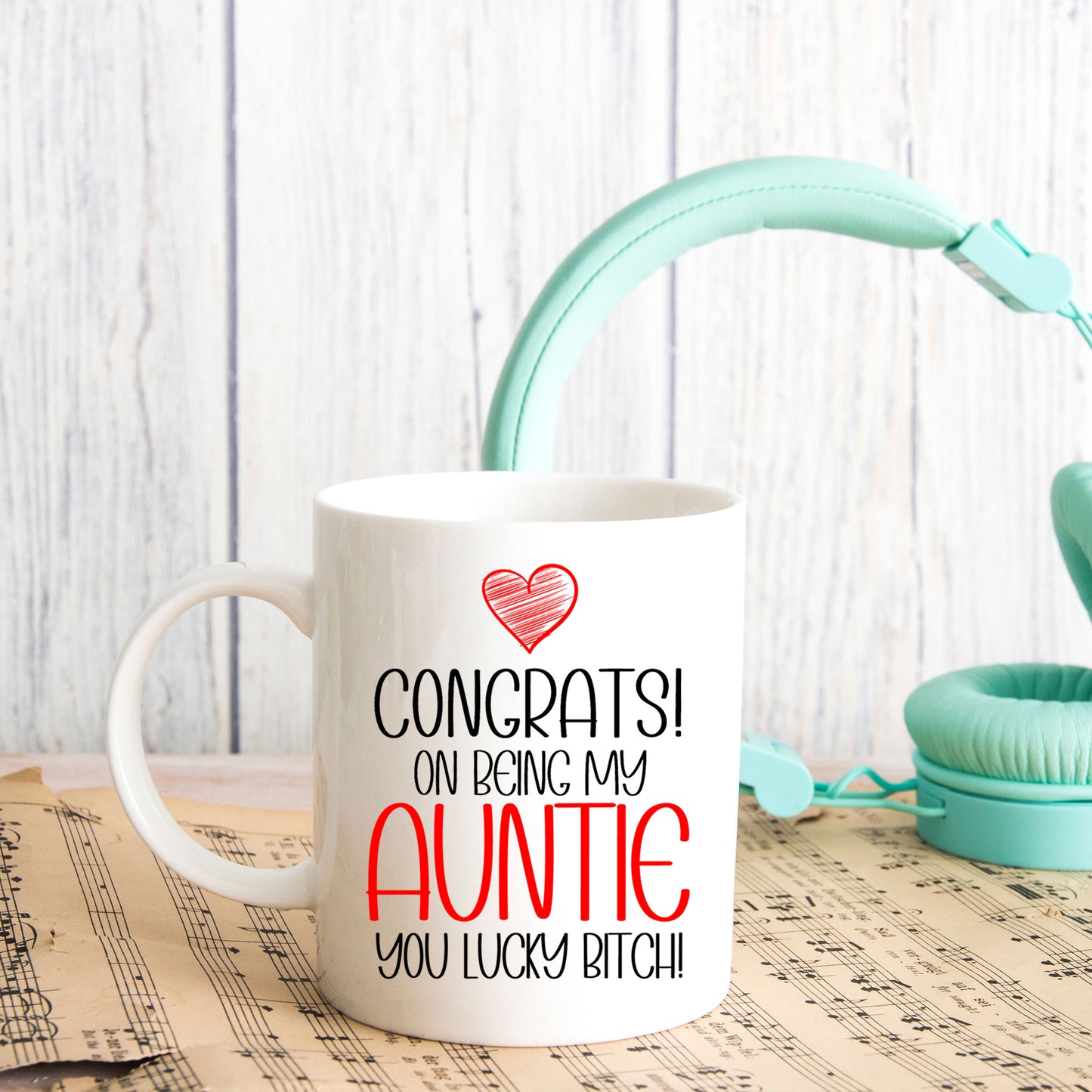 Congrats On Being My Auntie Mug and/or Coaster Gift  - Always Looking Good -   