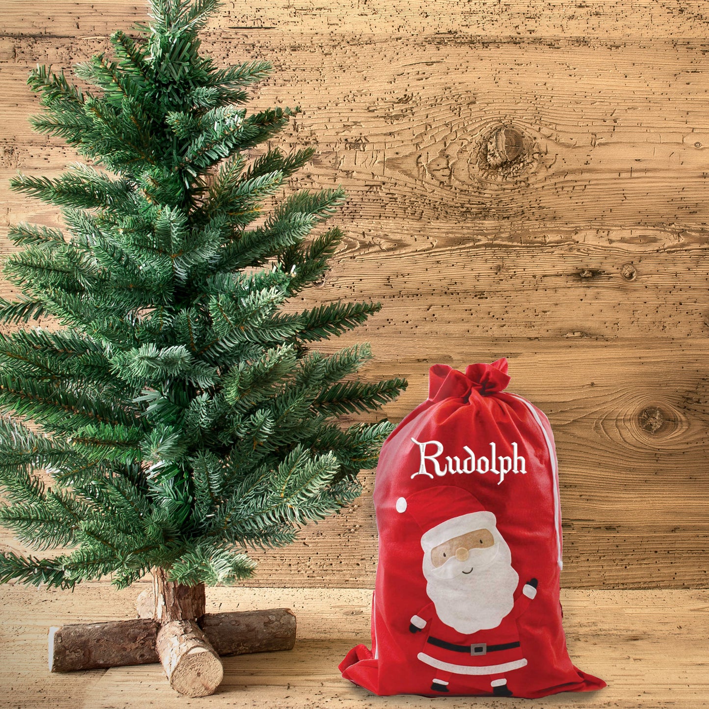 Personalised Embroidered Large or Small Santa Sack  - Always Looking Good -   