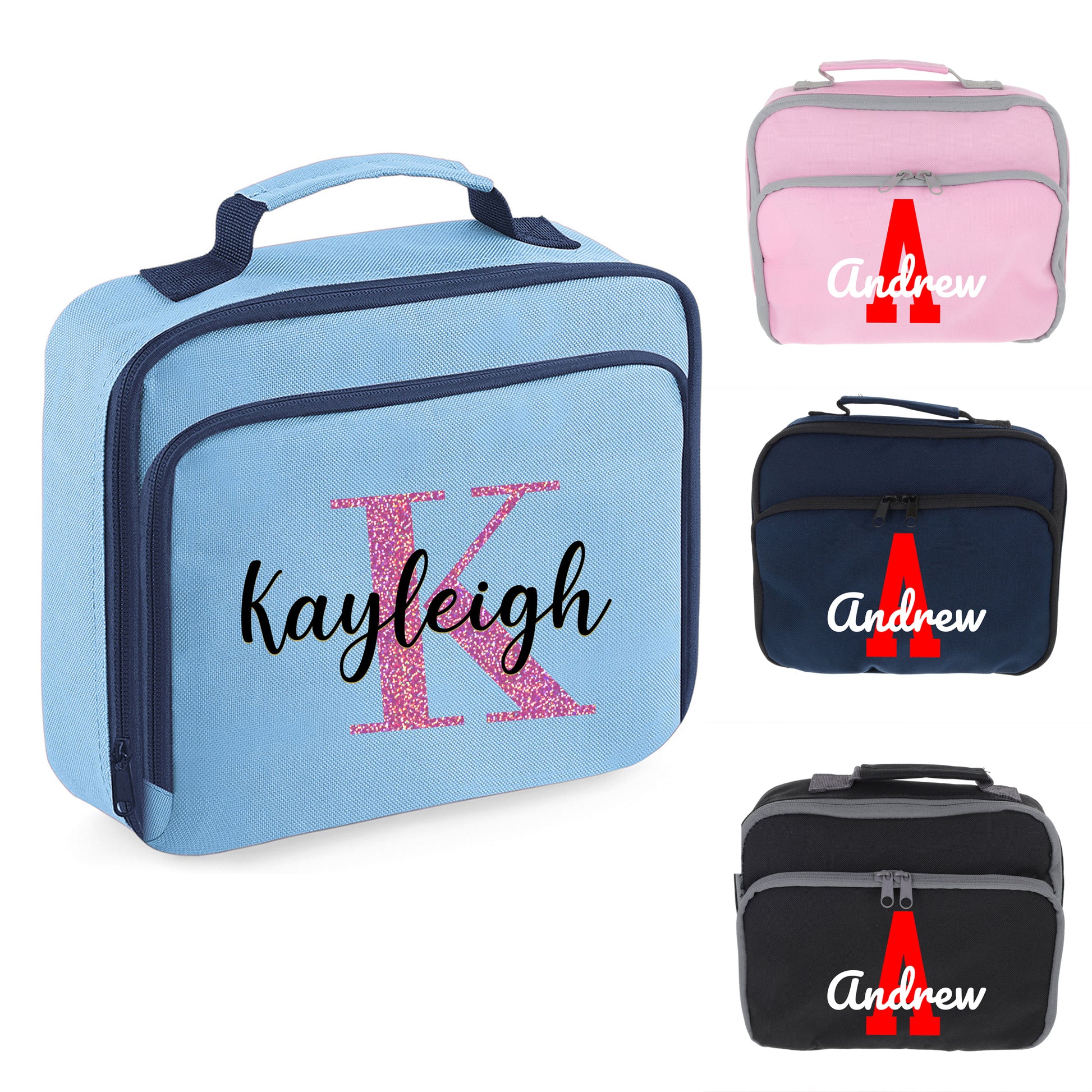 Personalised Lunch Bag with Name Childs School Lunch Box  - Always Looking Good -   
