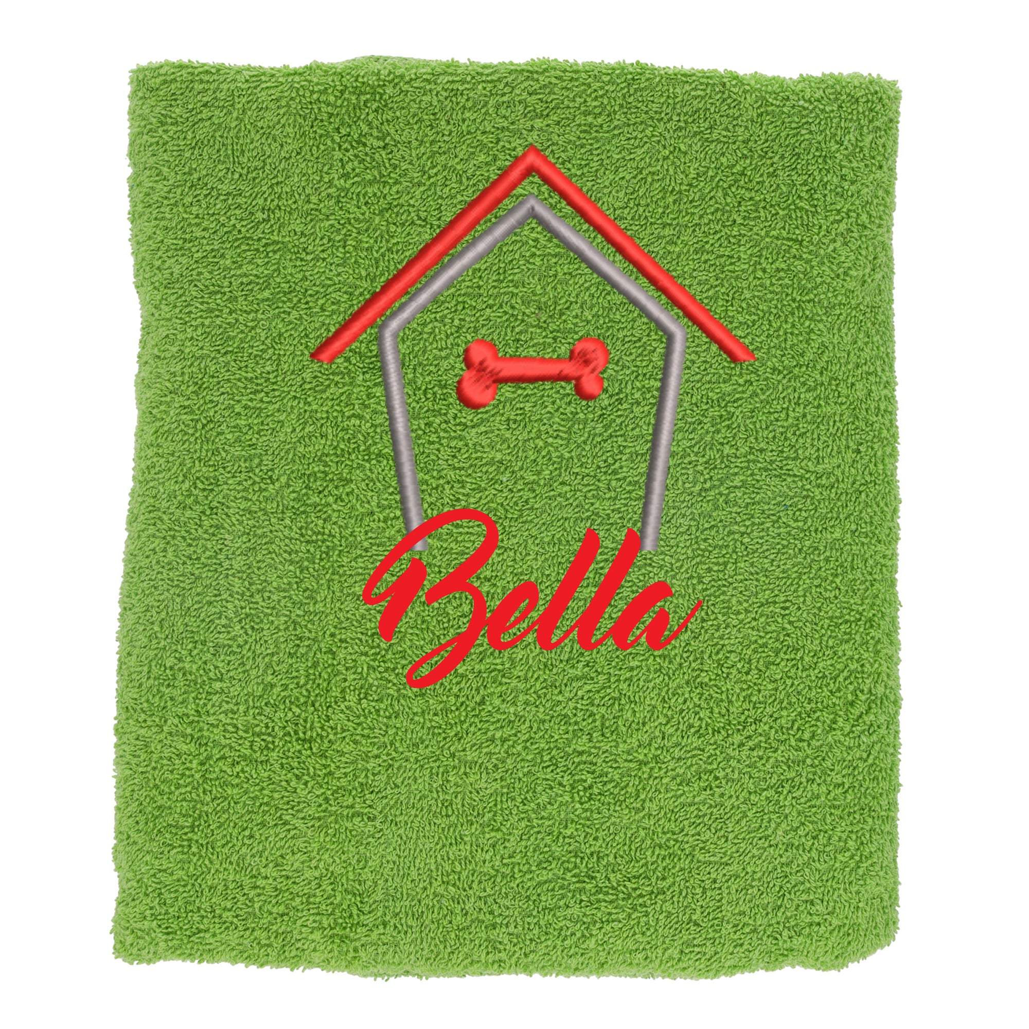 Personalised Dog Towel Pet s Name Embroidered